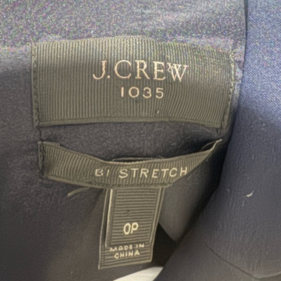 J.Crew 1035 Bi Stretch Wool Tollegno 1900 Blazer OP Navy - Picture 10 of 11